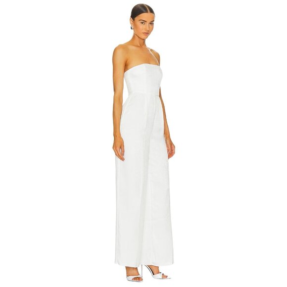 Lovers and Friends Cambri Jumpsuit in Ivory White XX-Small New Womens - Picture 3 of 9